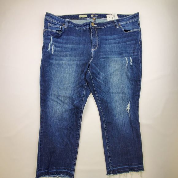 KUT FROM THE KLOTH REESE ANKLE STRAIGHT LEG JEANS - Picture 1 of 4